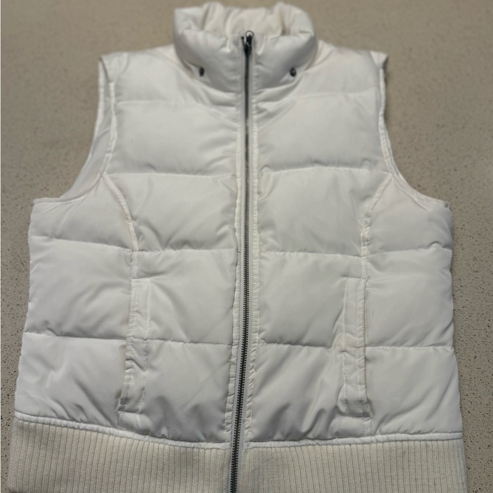 Aeropostale Cream Puffer Vest